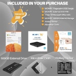 ASUS 14인치 FHD 노트북, 인텔 셀러론 N4500 프로세서, 윈도우 11 홈, MS Office 36 1TB Storage (64GB+500GB+500GB External) : 해스무투