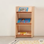 직코몰 H6724 3단 고무나무 선반책장 400 1color 원목선반 다용도선반 매거진랙 : 인테리어가구전문몰
