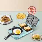 올인원 아침 식사 스테이션 토스트 튀김 그릴 와플 만들기 메이커 220V : 선암산업