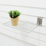 위드금창 매장 인테리어 상품 진열 수납 스페이스월 철제 벽선반 280x170mm, 1단, 평 선반_크롬 : 사다리백화점