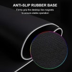 러브 라이브 마우스 패드 RGB LED 라이트 게임 방수 대형 게이머 마우스 카펫 빅 일시 중지 키보드 패드 PC 데스크 플레이 매트(Backl... 