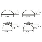 15mm 18 20 23 25 28 30 32 34 35mm 36 38 42mm PMMA Plano 볼록 아크릴... 손전등 자전거 헤드 램프 스포트 라이트 10.5mm : 행 운 상 사
