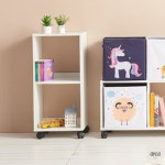 직코몰 H6312 2단 2칸 바퀴형 심플책장 1color 모던책장 1단책장 책꽂이 : 인테리어가구전문몰