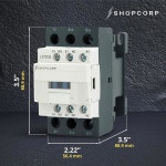 30암페어 660V 베이스가 110 스위치 AC DIN 1NC 접촉기 1NO SHOPCORP 장착 IEC 있는 120V 보조 레일 120VAC 1팩 정상 조명 3극 1 Pack... 
