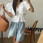 [제이핏] 브이셔링블라우스(큰언픽/신상할인) : JAYFIT