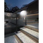 야외 계단용 핸드레일, 태양광 데크 조명이 있는 3단계 실내 현관/데크용 검은색 3 Step with solar light Matte Black : 야간잡화점