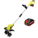 텃밭관리기 밭가는 경작기 무선 쟁기 소형관리기 가솔린 농기구 농업 제초 밭가는기계 2잎 무선(1회 충전) : 글로리샵55