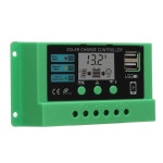 홀더 레귤레이터 12V 디스플레이 각도 그린 스탠드 태양광 적응형 컨트롤러용 30A 24V 위상 LCD 컨트롤러 10A : 영시몰C