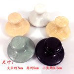 미니 스톤 에너지 옥돌 트럼펫 천연옥 손잡이 마사지돌 세트 경락 소형 스파 림프순환 라지 옐로우1개(2개부터 배송비 무료) : 브라운슈퍼마켓