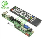 USB LCD 컨트롤러 TV 마더보드, 영어 리모컨 드라이버 보드, VGA, AV, 인터페이스, 3.3V, 5V, 12V : 오션글로벌13