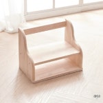 직코몰 H6921 고무나무 2단 책꽂이 400 1color 책장선반 선반 안방가구 : 직코몰