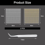 AccGin 페이스 젬스 립 스터드 코 눈썹 스티커 3D 논 피어싱 스티커가 아이 메이크업 네일 재사용 가능한 장식 Colorful water droplets... 
