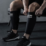 Bdoit 헬스 데드리프트 역도 크로스핏 카프 슬리프 정강이 보호대 벨크로 종아리 아대 : 바른생활주식회사