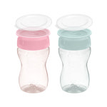 와우컵 어린이집 트라이탄 빨대컵 296ml 흘림방지 자기주도컵 아기컵 2개 등원 세트 : 쁘띠엘린