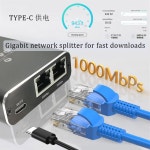 인터넷 랜선 분배기 RJ45 1 in 2/3/4 Out 네트워크 1000Mbps 어댑터 : 트리플 트레이더스