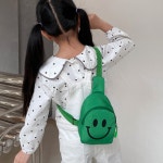 키즈 주니어 스마일 슬링백 크로스백 어린이 유아동 어린이집 가방 선물 유치원 초등학생 소풍 : 더핸즈픽