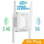 5G WiFi 리피터 듀얼 밴드 2.4G 5Ghz 1200Mbps 무선 신호 부스터 홈 오피스 용 장거리 익스텐더 : 레이저배송몰
