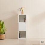 직코몰 H6863 1단 도어 3단 틈새책장 430 3colors 선반장 책꽂이 3단책장 : 생활용품 추천스토어