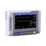 사르불리즈 수의학 바이탈 사인 모니터 7인치 6가지 ECG/NIBP/PR/SPO2/RESP/TEMP 휴대용 파라미터 동물 Adult Probe : 칠칠CP