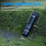 Trustfire L2S-SE  LED 손전등 14500 AA 배터리 조명 Ipx6 3 모드  EDC 토치 야외 램프 1050 루멘 : -우주마켓-