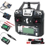 FLYSKY RC 비행기 헬리콥터 FPV 드론용 라디오 송신기 FS-i6X I6X 10CH AFHDS 2A X6B IA6B IA10B A8S 리시버 2.4GHz : 빅원물류6
