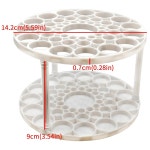 아징코 5PCS 페인트 브러시 홀더 펜용 스탠드아티스트 페인트 홀더 및 컬러 연필 및 페인트 브러시용 책상 정리함용 탈착식 휴대용 플라스틱... 