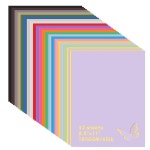 Phinus 42장 컬러 카드 스톡 종이, 8.5 x 11인치, 21가지 다양한 색상, 180gsm, 프린트 DIY 키즈 스크랩북 학교 사무실 파티 장식용... 