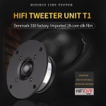HIFIDIY 라우드 4 330 트레블 필름 8OHM 실크 104 116/120 T1 94 유닛 110 스피커 하이파이 100 인치 트위터 30 : 제피리노몰