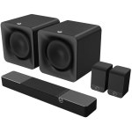 Klipsch FLEXUS-100-사운드바 2.1 사운드 시스템 사운드바(2개의 FLEXUS-10-SUB 10인치 드라이버 퀵 무선 연결 서브우퍼 및 Flex... 