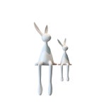 카페 토끼조형물 인테리어 오브제 155cm 장식물 A타입ㅣ160x59x53cm 화이트 라지 래빗 : 후니메모리
