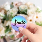 100-500pcs 레인보우 레이저 내 중소기업 스티커를 지원해 주셔서 감사합니다 선물 봉투 씰링 배송 메일 라벨 1inch : 모네커머스