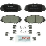 BOSCH BC1210 콰이어트캐스트 프리미엄 세라믹 디스크 브레이크 패드 세트 - 일부 렉서스 HS250h, 폰티악 바이브, 사이언 xB, xD, 도요타... 