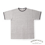 웨어하우스 WAREHOUSE Loopwheel LOT 4059 RINGER T PLAIN (Grey x Black) : 네스트 스토어