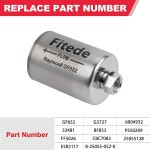 뷰익 캐딜락 쉐보레 GMC C1500 C2500 C3500 실버라도 시에라 2500HD 교외 급행 눈사태에 적합한 Fitee 고성능 연료 필터가 # GF652... 