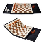 명인랜드 자석식 소형 체스 휴대용체스판 자석보드게임 체스놀이 실내놀이 성인보드게임 : 심플리팝