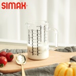 시맥스 유리 계량컵 비커 Measuring Glasswa 설탕 드립 눈금 스파우트 1 500ML 고붕소규소컵/단수 체코 수입 : 팍스고03
