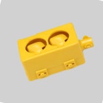 일신 콘센트 보호커버 2구 황색 고무 덮개 감전방지 사고예방 노출콘센트 멀티탭 멀티텝 : jdaall-제이다올