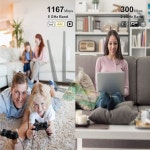 Ubit 네트워크 카드, WiFi 어댑터 AC 7265, AC1200Mbps PCI WiFi 블루투스 카드, 데스크탑 PC용 6dBi 안테나 무선 듀얼 밴드(5G/2... 