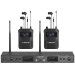 페닉스 프로 uhf 모노 듀얼 무선 어 모니터 시스템 메탈 iem 견고한 바디팩 수신기 : quatroAZ