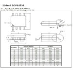 클램셸 어댑터 소켓 백 핀 SMD = SOK-SPI-8W(G6179-100000)SMT 200mil SOP8 SOIC8 : HK부품상사