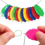 바늘 실타래, TOOVREN 실타래 도구, 투명 상자를 사용한 손 바느질용 작업, 재봉틀, 자수, 크로스 스티치, 5가지 색상 랜덤으로 사용할 수... 