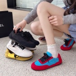 [G3259] 가벼운 밴딩 운동화 데일리 투톤 스니커즈 : 새로이클라쓰