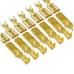 2 5mm 스프링 인서트의 9 5 4mm2 냉간 압착 터미널에 적합한 10 /20 set Female Male Spade 압착 단자 커넥터 : 제이케이유통28
