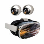 오큘러스 퀘스트 2와 호환되는 마이티스킨 스킨 - 이글 아이 보호, 내구성, 비닐 데칼 랩 커버 쉽게 적용, 제거 및 스타일 변경 가능 미국산 OCQU2... 