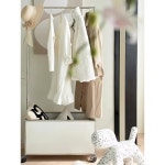 모듈 이동식행거 수납 옷가게 바구니타입 옷바구니 바구니 검정 드레스룸 화이트 화이트 홑겹 : 오리엔트샵