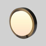 LED 방수 벽등 외부 벽부등 벽 조명 현관 베란다 방습 욕실 천장등 15W 센서등 전구색 블랙 원형 : 인테리어 조명