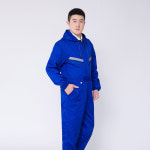 일체형 작업복 정비 용접 배달 줄무늬가 수트 M 원 안전 방한복 용접복 일체형작업복 다크네이비 후드 M 다크네이비 : 파인픽글로벌