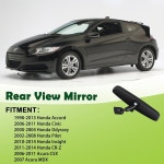 OmoZone 인테리어 리어 뷰 미러 조립 주간/야간 혼다 98-13 어코드, 06-11 시빅/CSX, 00-04 오디세이, 02-08 파일럿, 11-14 CR-Z, 2007 MD... 