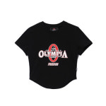 프리덤 우먼스 올림피아 빅 로고 크롭 티셔츠 블랙 : 트랜드코디