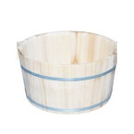 편백나무 원목 족욕통 편백 발욕조기 뚜껑 훈증기 버킷 대야 히노끼 족욕 17 무 무페인트 세면대 : 체돈